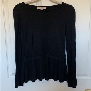 Peplum sweater